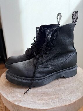 Dr. Martens 1460 Pascal Boot | Super Soft Black Virginia Leather | Women's 7